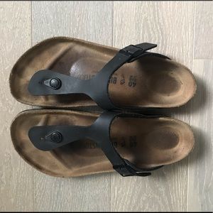 Birkenstock Gizeh Sandal Black, size 40!